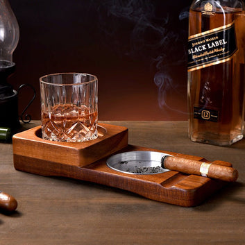 Wood Whiskey Glass